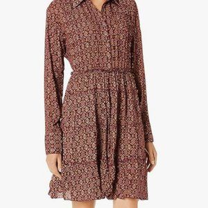 Angie Ruffled Long Sleeve Dress Size M NWT